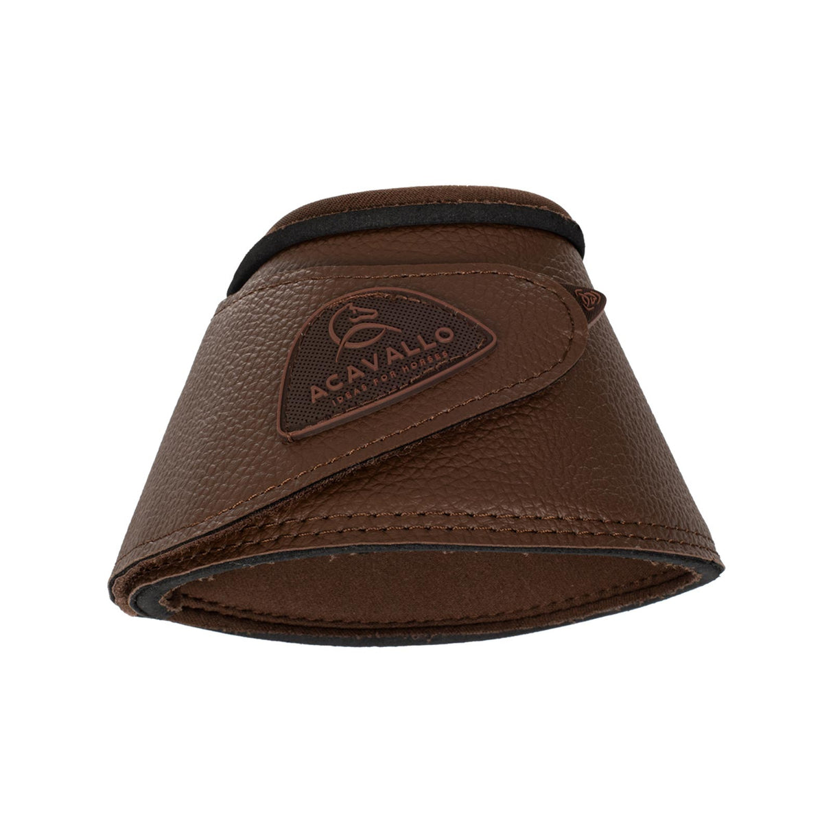 Acavallo Bell Boots Eco-Leather & Hook-And-Loop Closure #colour_brown