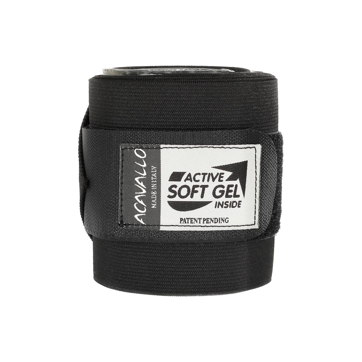 Acavallo Elastic Bandages Classic Gel #colour_black