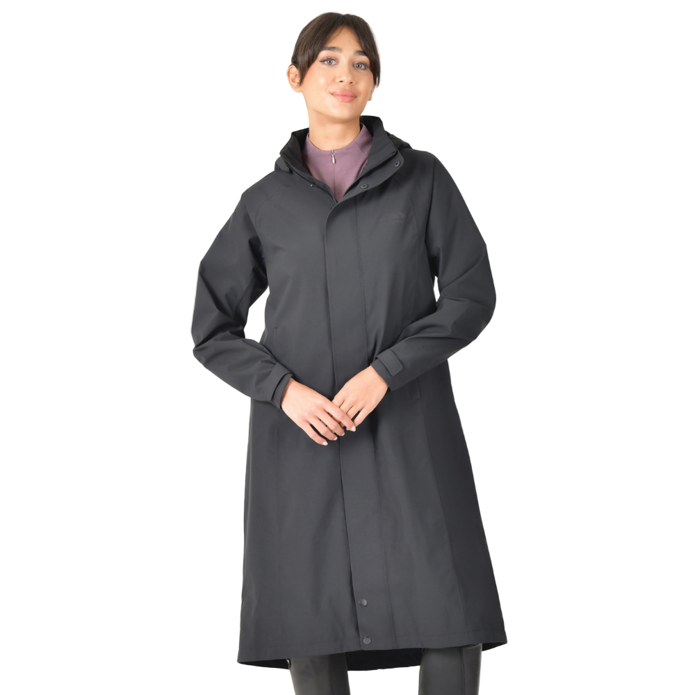 Weatherbeeta Ladies Windbreaker Longline Riding Jacket #colour_black