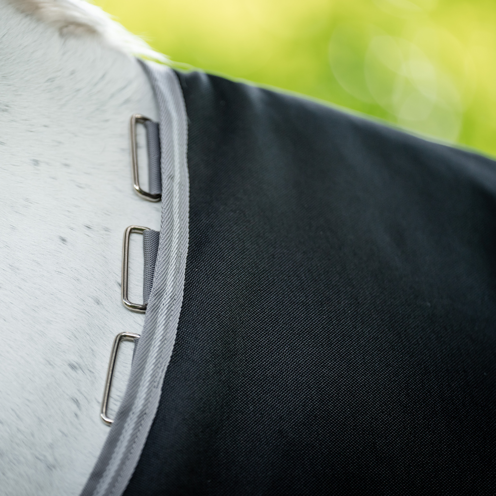 Horseware Ireland Amigo 1200D 100g Turnout Rug #colour_black-titanium-grey-silver