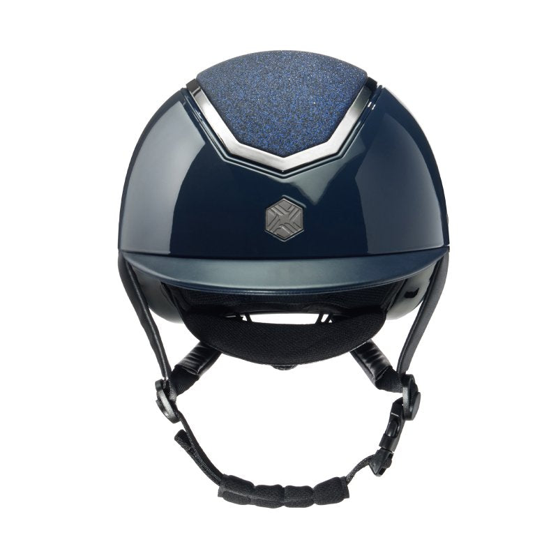 Charles Owen Kylo Sparkly Gloss Riding Hat #colour_navy-gloss-pewter