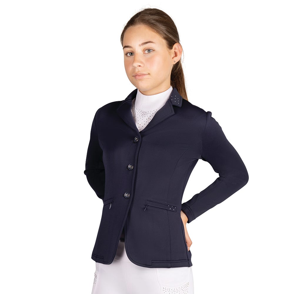 Hy Equestrian Children's Roka Regal Show Jacket #colour_navy