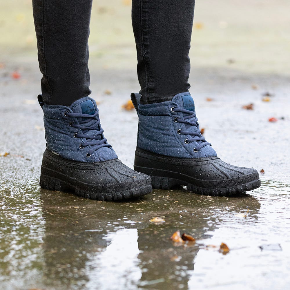 Hy Equestrian Oxspring Waterproof Muck Boots #colour_navy