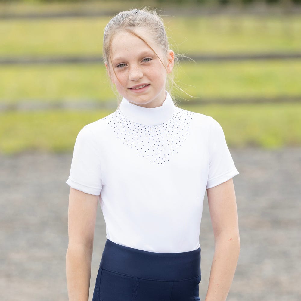 Hy Equestrian Children's Roka Regal Show Shirt #colour_white