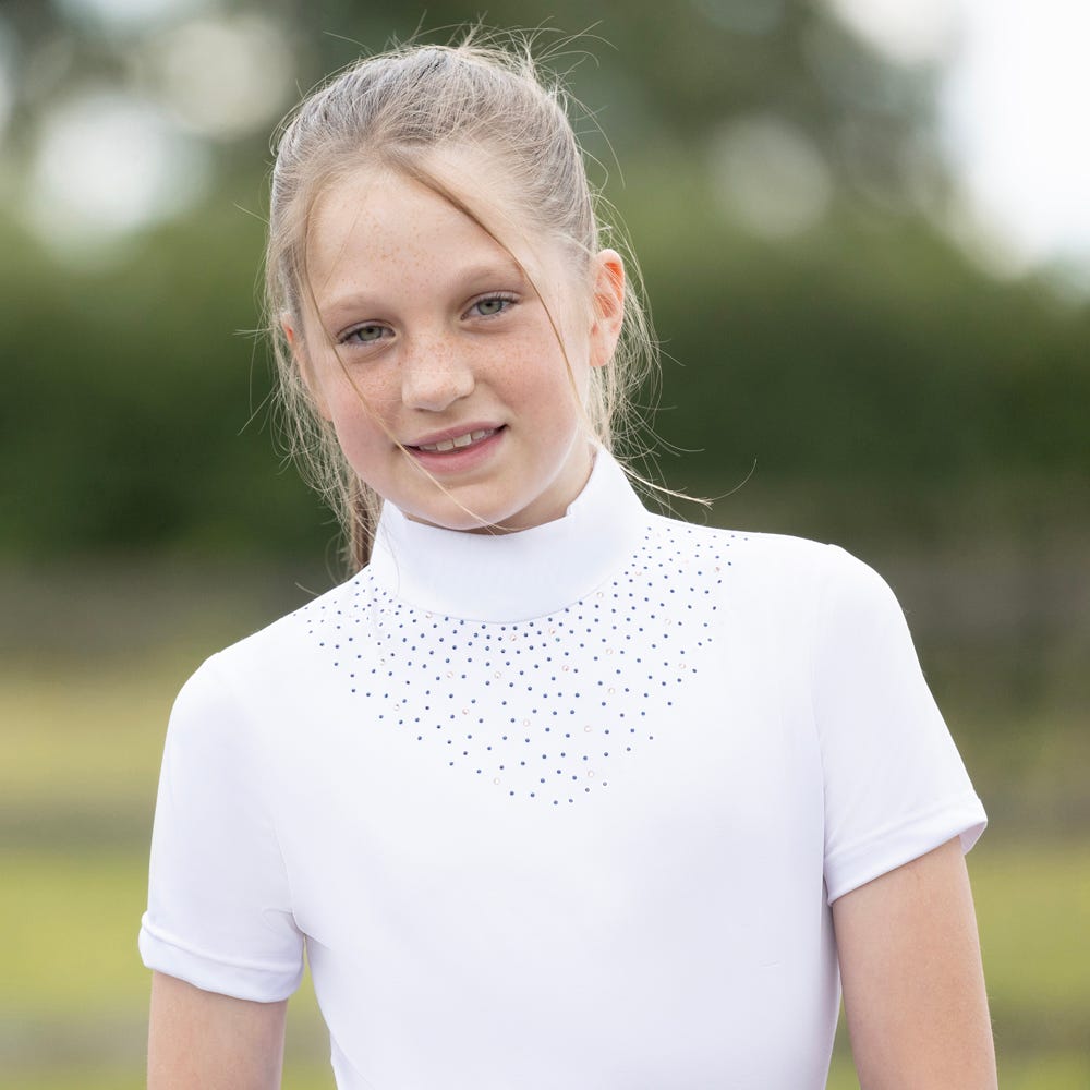 Hy Equestrian Children's Roka Regal Show Shirt #colour_white