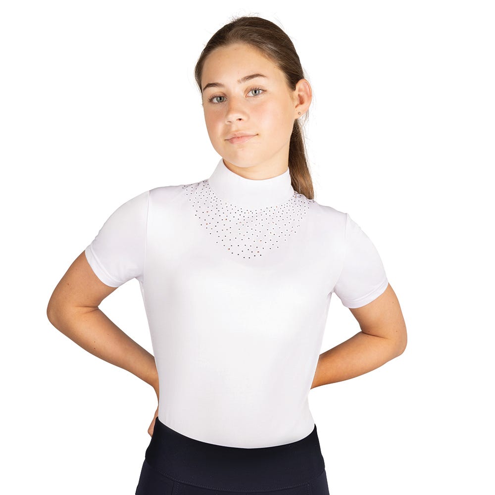 Hy Equestrian Children's Roka Regal Show Shirt #colour_white