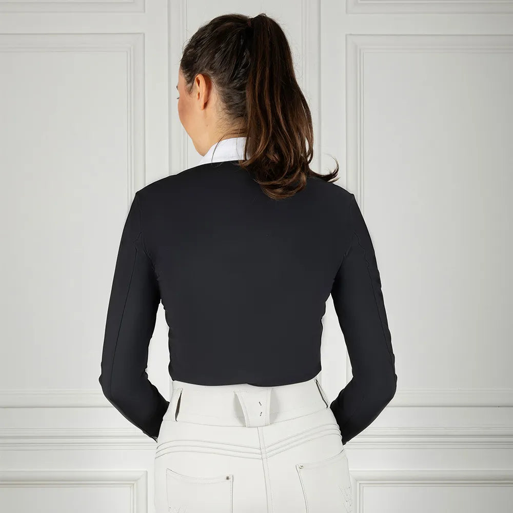 Coldstream Long Sleeve Elrick Show Shirt #colour_black