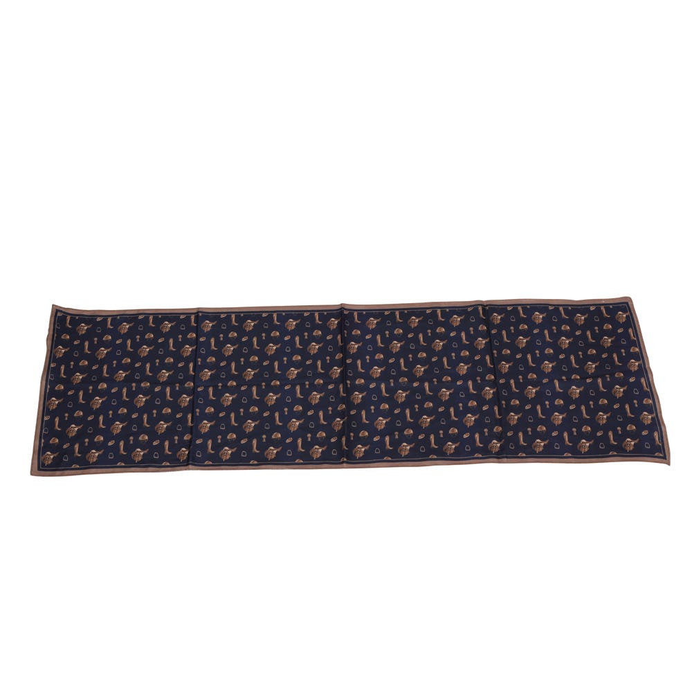 Hy Equestrian Elevate Country Scarf #colour_navy-fossil