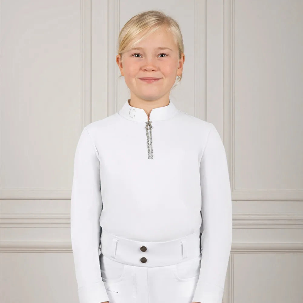 Coldstream Next Generation Long Sleeve Elrick Show Shirt #colour_white