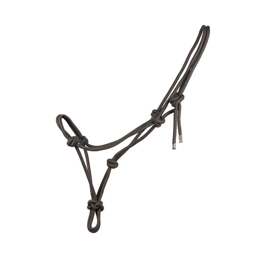 Hy Equestrian Rope Halter - Thick #colour_black