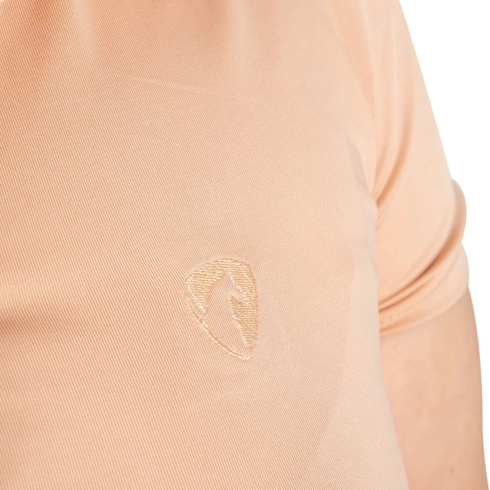 Hy Equestrian Ladies Elevate Essential Polo Shirt #colour_maple-sugar