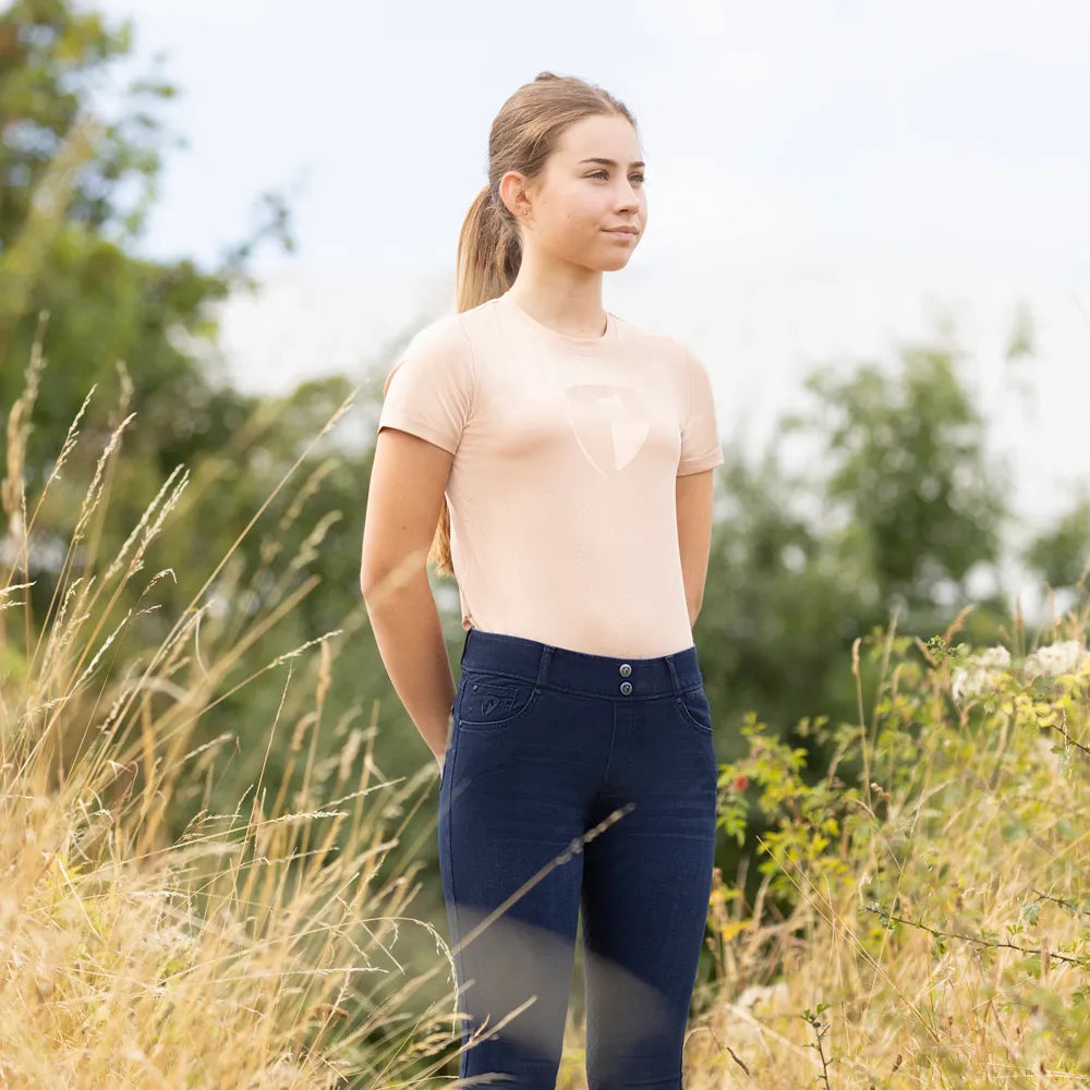 Hy Equestrian Elevate Allure Mizs T-Shirt #colour_maple-sugar