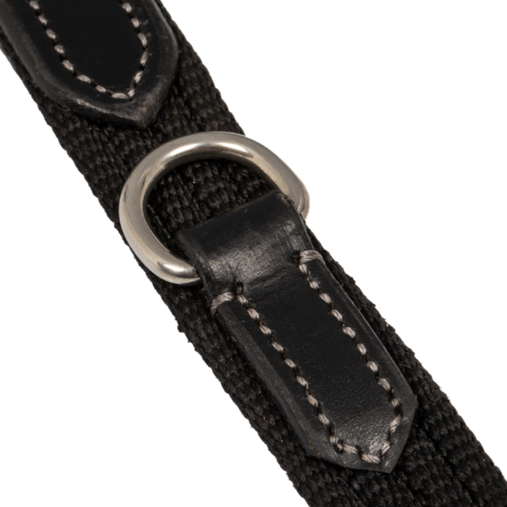 Acavallo Thiedemann Reins Tubular Nylon #colour_black