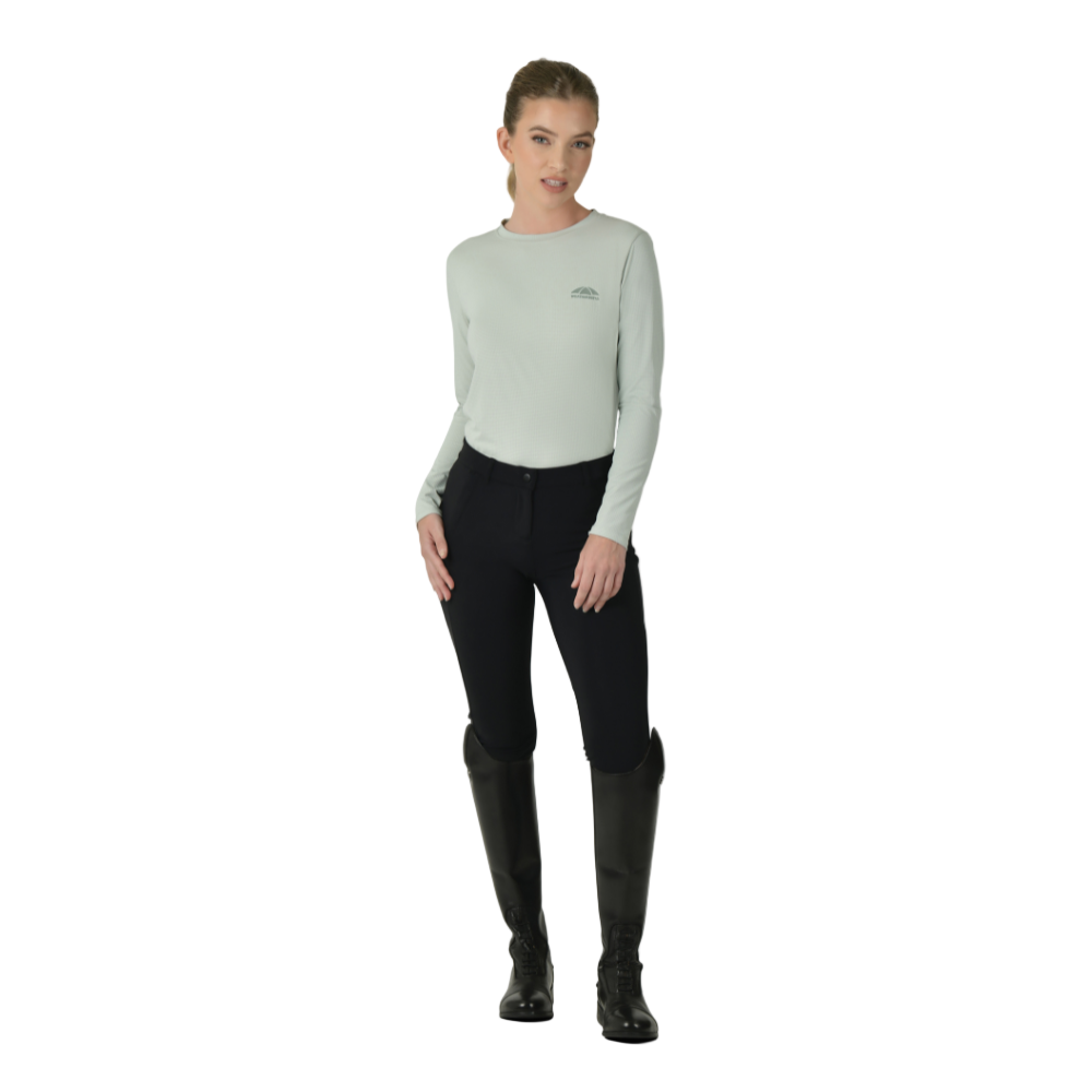 Weatherbeeta Ladies Relaxed UV Long Sleeve Tee #colour_soft-sage