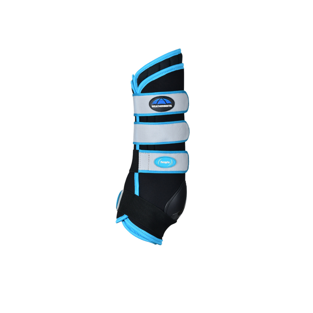 Weatherbeeta Therapy-Tec Stable Boot Wraps #colour_black-blue