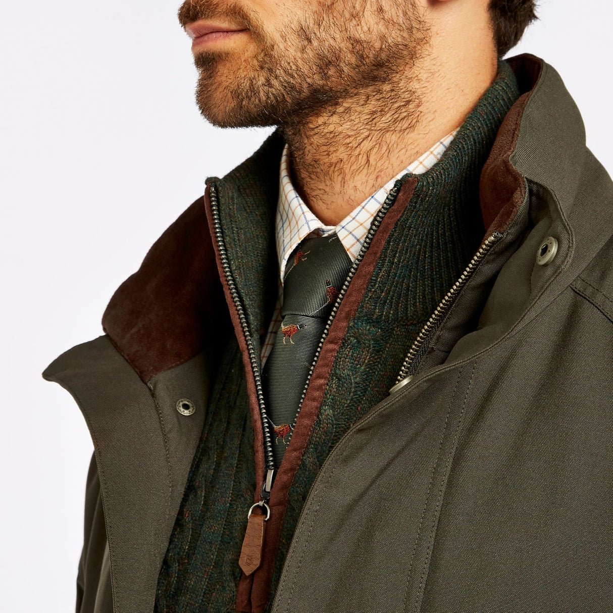 Dubarry Mens Rosleague Shooting Coat #Colour_ivy