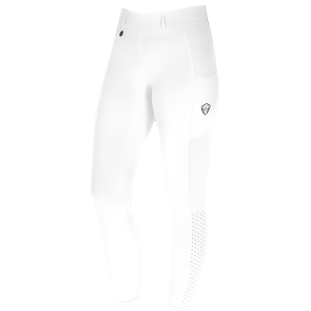 Covalliero Ladies Compression Riding Tights #colour_white