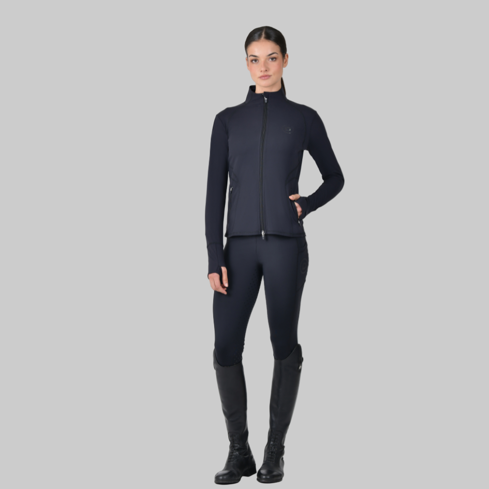 Dublin Ladies Versatile Fitted Zip Through Jacket #colour_black