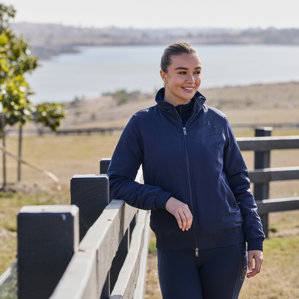 Dublin Zip Through Ladies Blouson Team Jacket #colour_navy