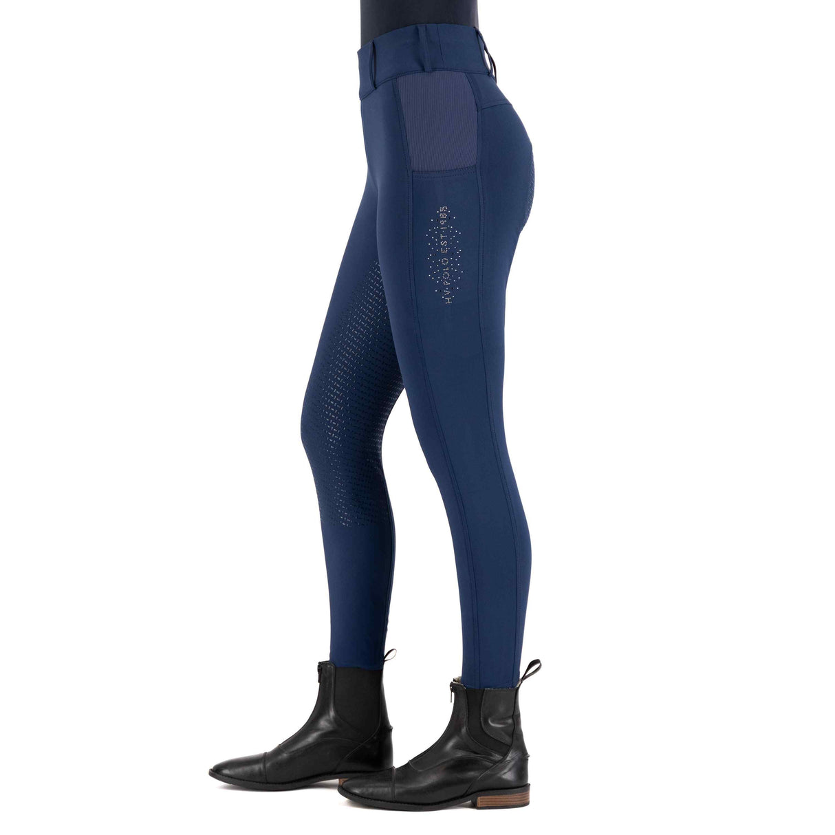 HV Polo Evi Full Grip Riding Tights #colour_navy