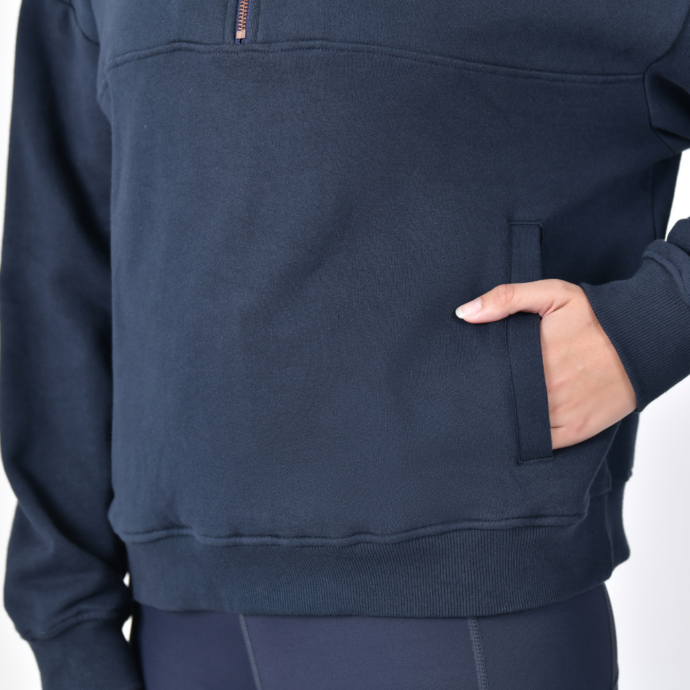Dublin Ladies 1/4 Zip Fleece Pullover #colour_navy