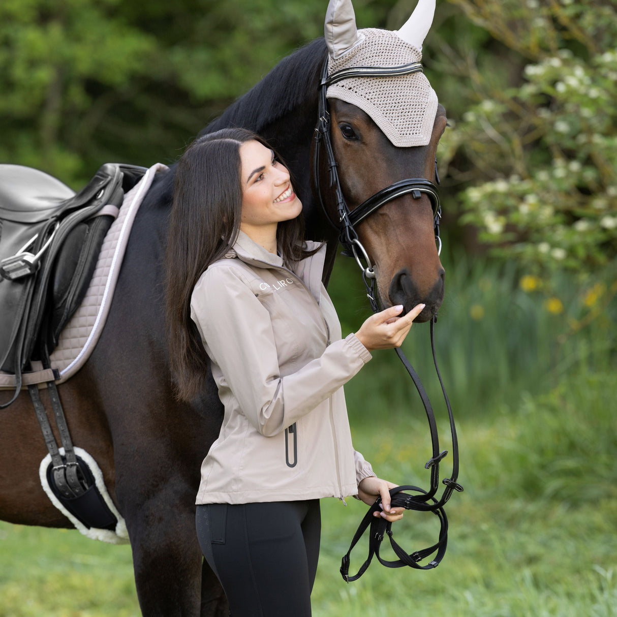 Covalliero Ladies Rain Jacket #colour_beige