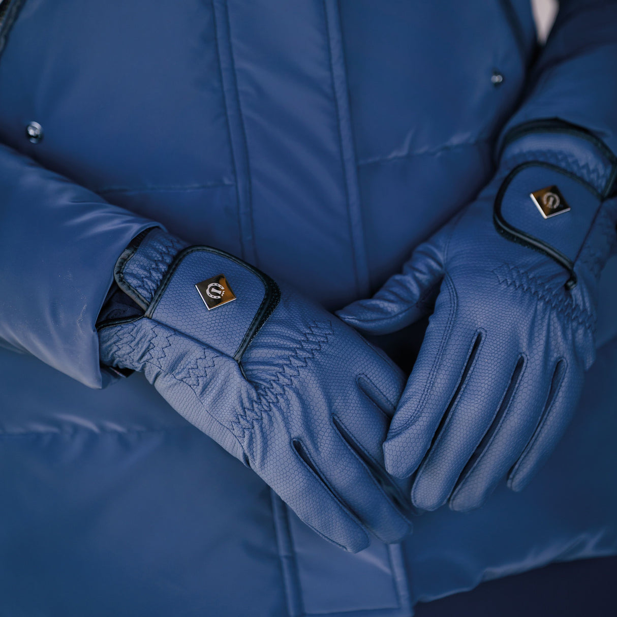 Imperial Riding Essentials Elegance Winter Gloves #Colour_navy