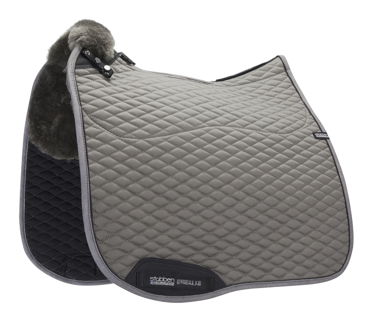 Stubben Streamline Lambswool Dressage Pad #colour_grey