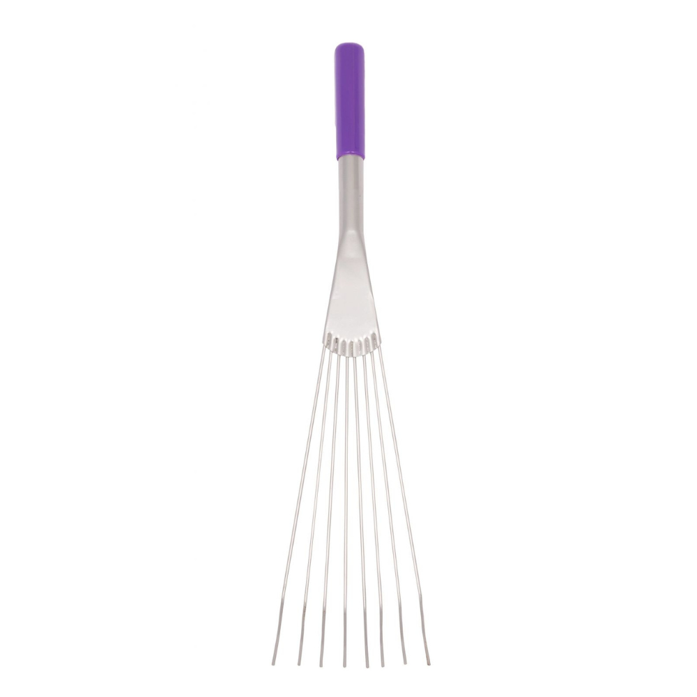 Red Gorilla Big Tidee Metal Rake Short Handle #colour_purple