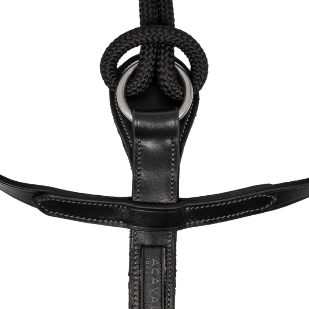 Acavallo Thiedemann Reins Tubular Nylon #colour_black