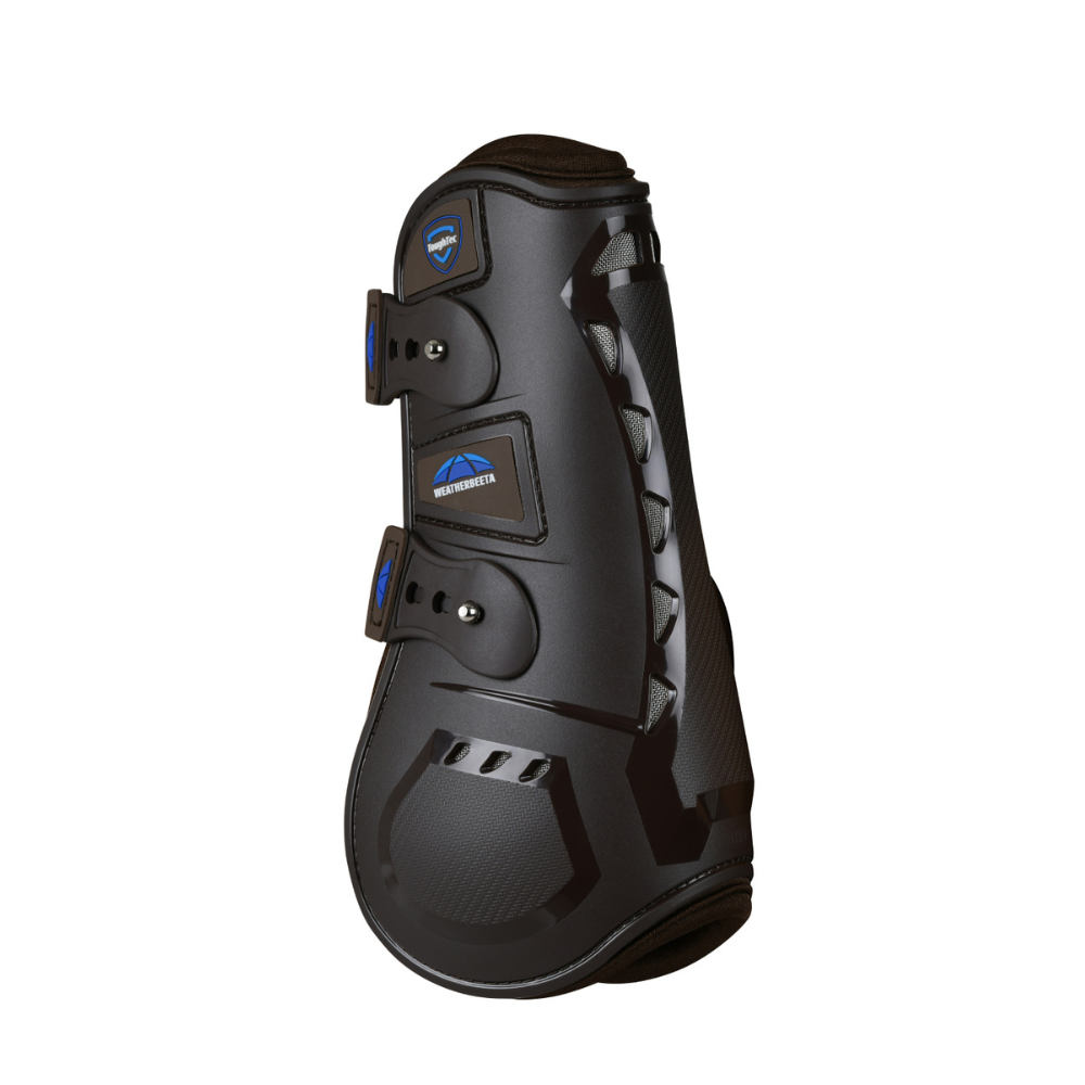 Weatherbeeta Tough-Tec Essential Open Front Boots #colour_brown