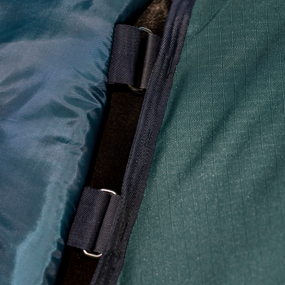 Horseware Ireland Amigo Ripstop 900 Plus 200g #colour_dynasty-green-navy-silver