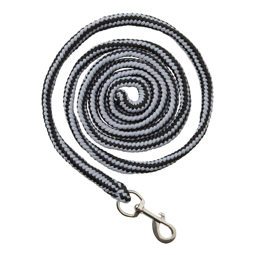 Mountain Horse Lead Rope #colour_black-silver-grey