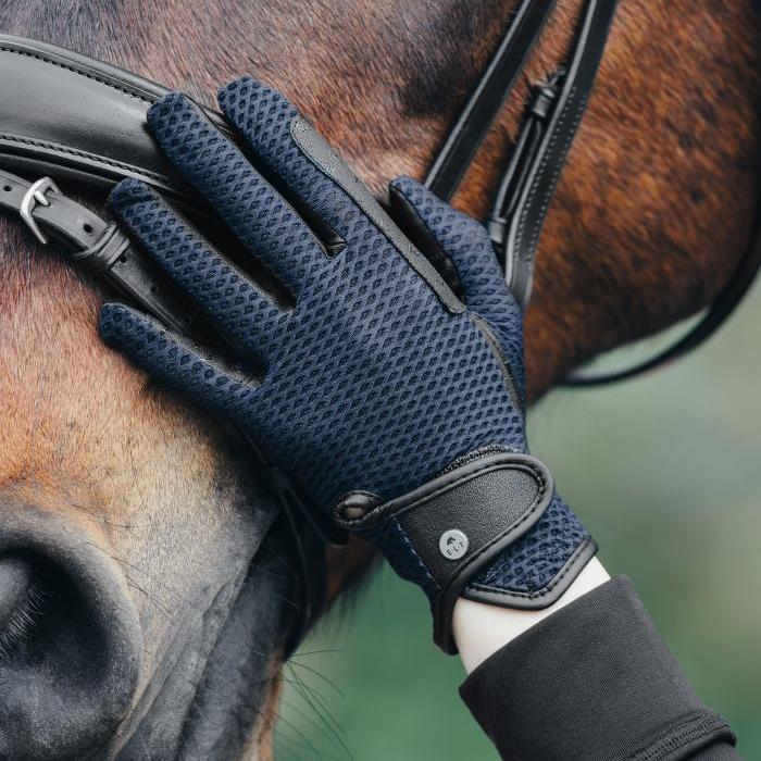 E.L.T Adult Nantes Riding Glove #colour_deep-blue