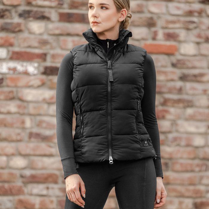 E.L.T Oxford Ladies Winter Light Weight Gilet #colour_black