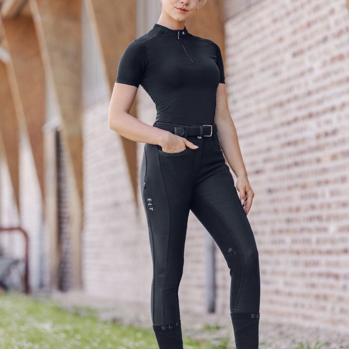 E.L.T Oktavia Ladies Curved High Waist Breeches #colour_deep-blue