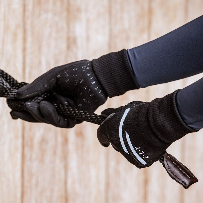 E.L.T Torino Riding Gloves #colour_black