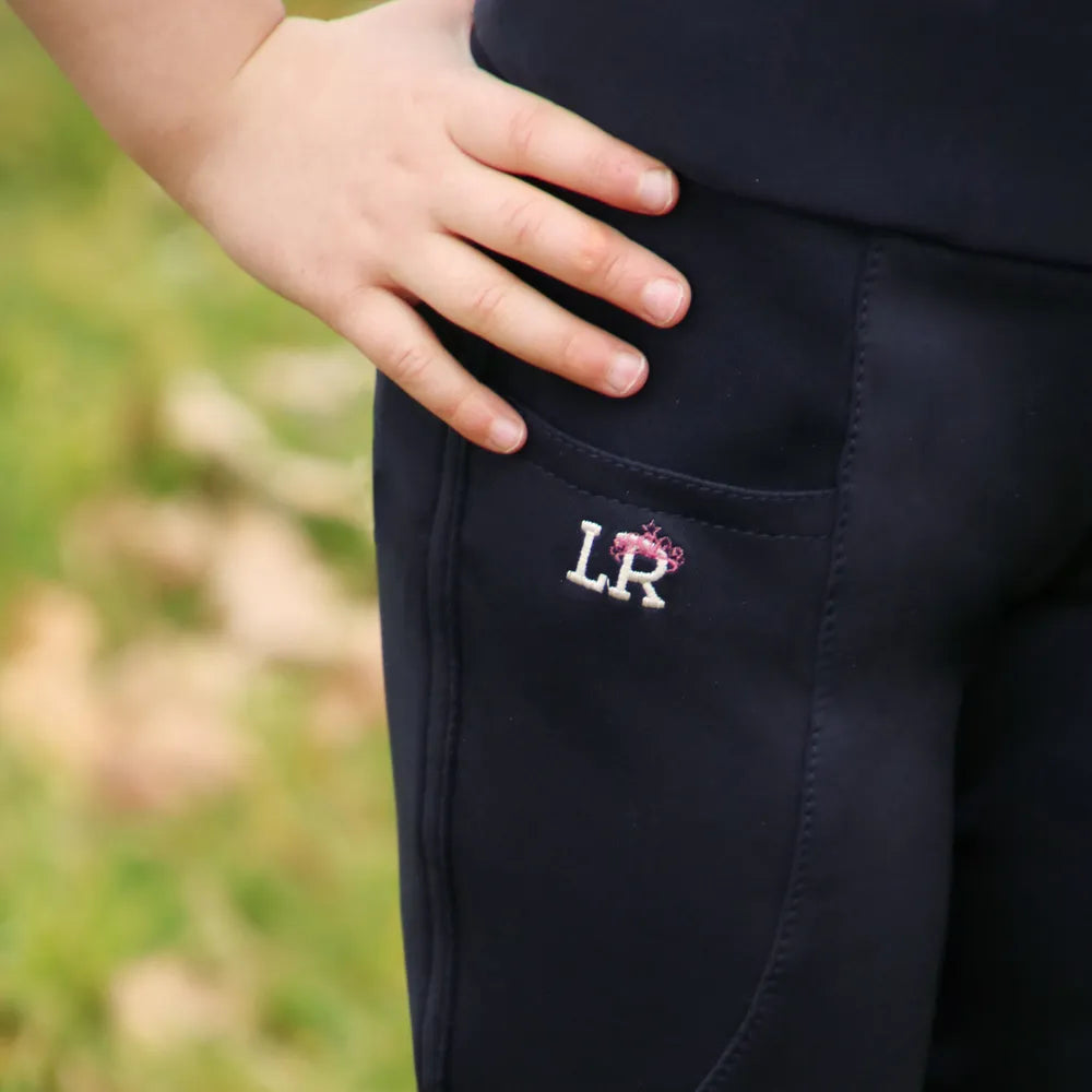 Sara Riding Tights By Little Rider #colour_navy-pink