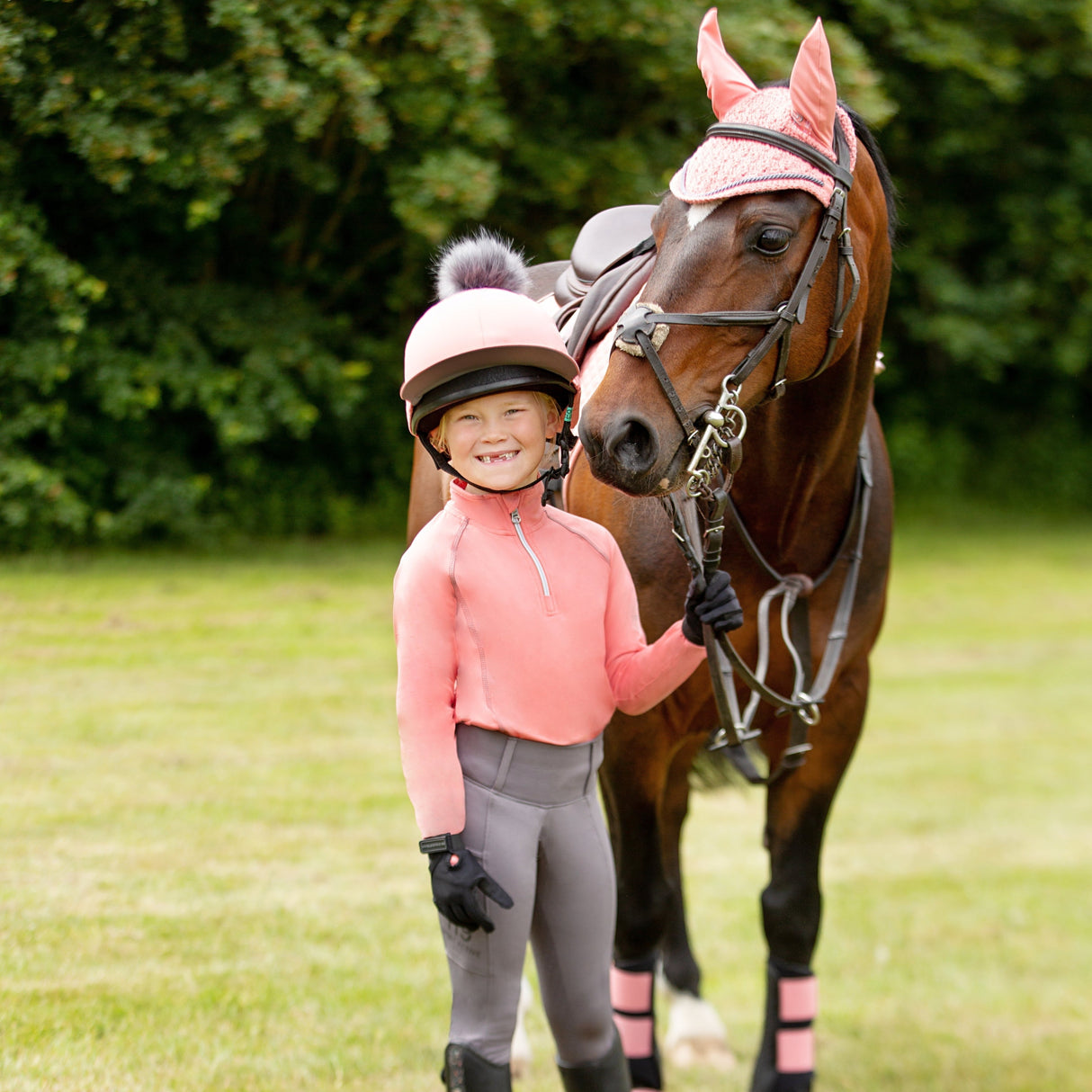 Hy Sport Active Young Rider Riding Tights #colour_pencil-point-grey