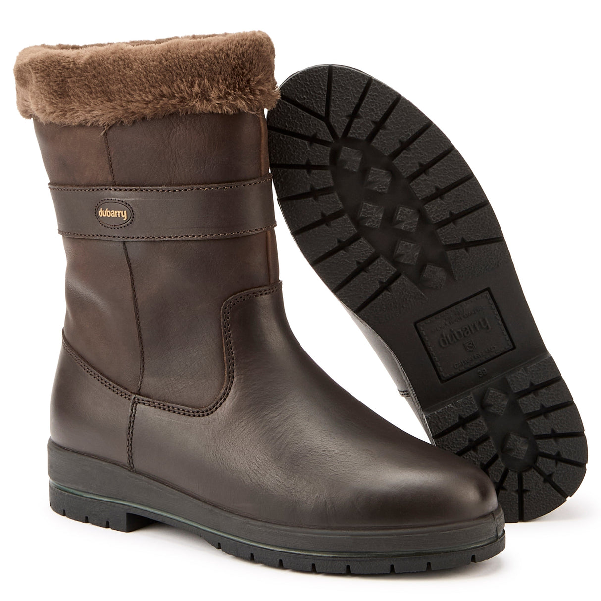 Dubarry Unisex Foxrock Country Boots #colour_mocha