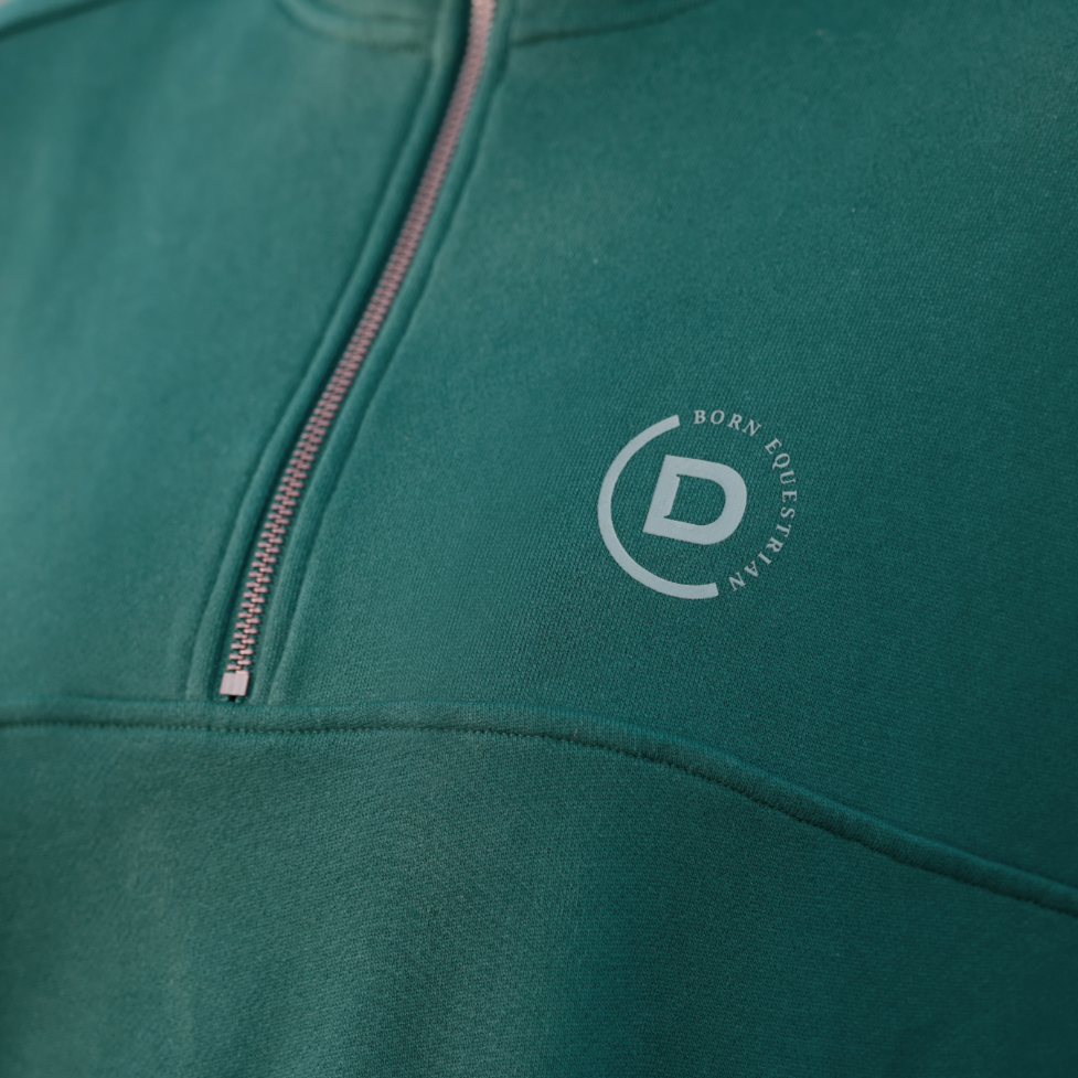 Dublin Ladies 1/4 Zip Fleece Pullover #colour_dark-emerald-green