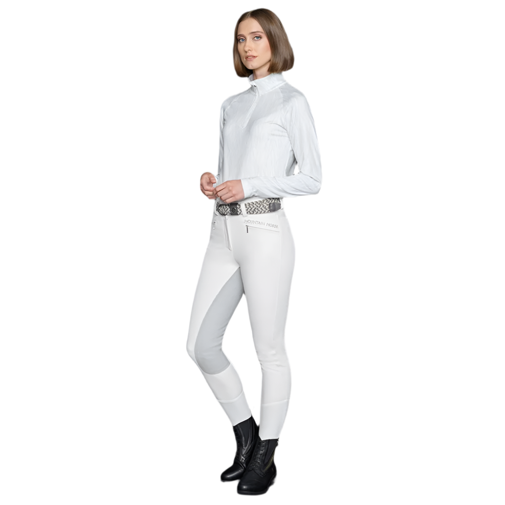Mountain Horse Diana Full Seat Imitation Leather Breeches #colour_white
