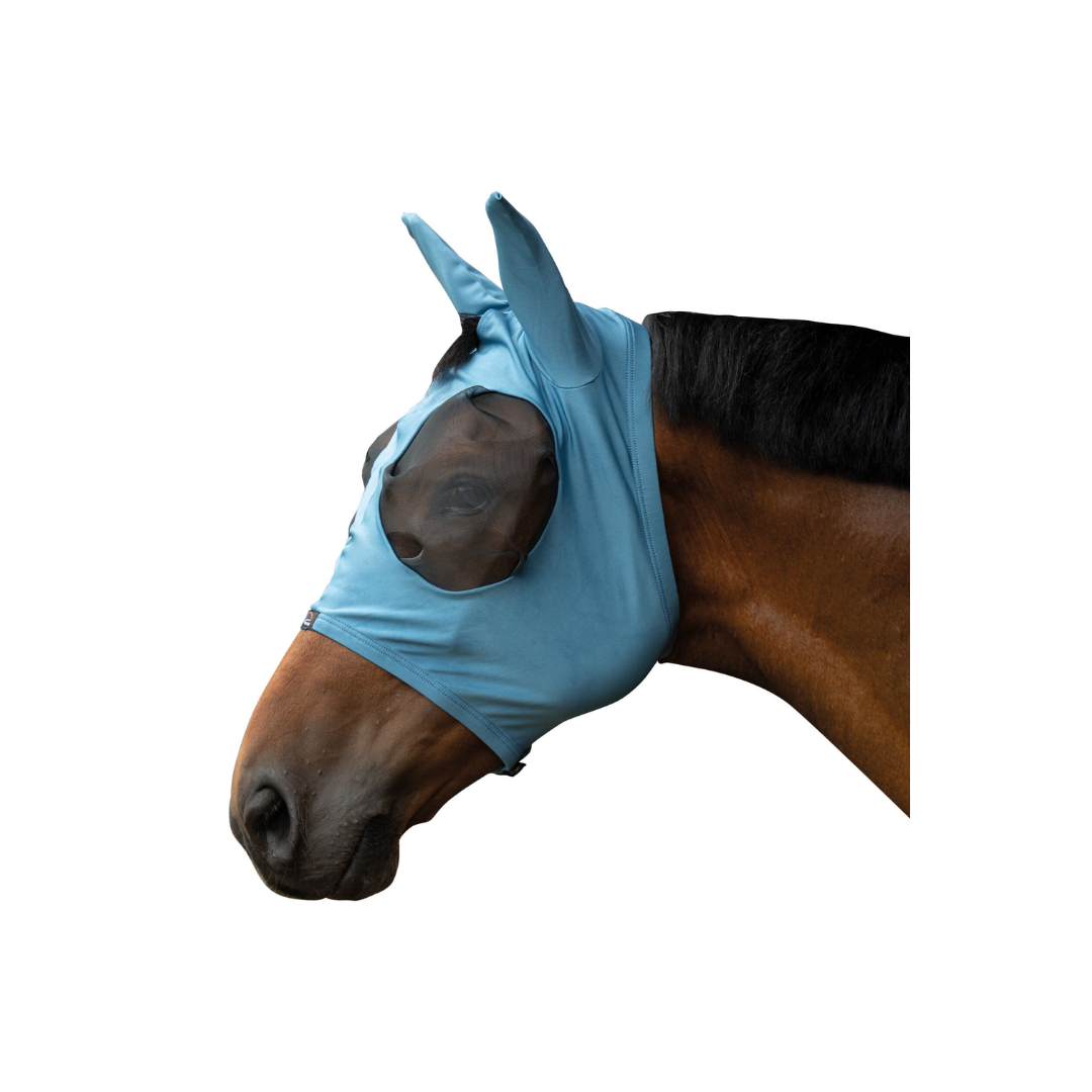 HKM Anti-Fly Mask -Elastic- #colour_smokey-blue