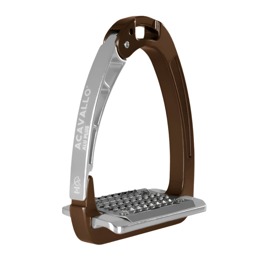 Acavallo Arena Aluplus Stirrup #colour_brown
