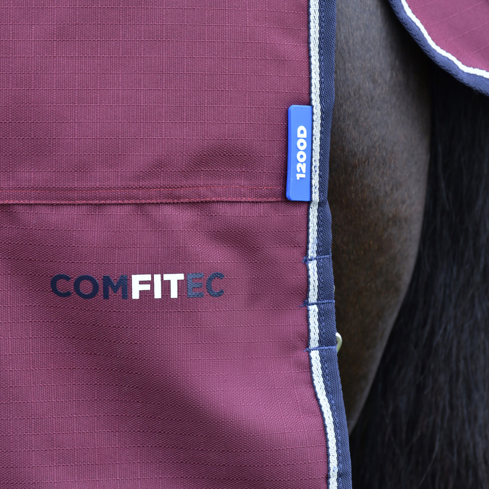 Weatherbeeta Comfitec Essential 360G Combo Turnout #colour_burgundy-navy