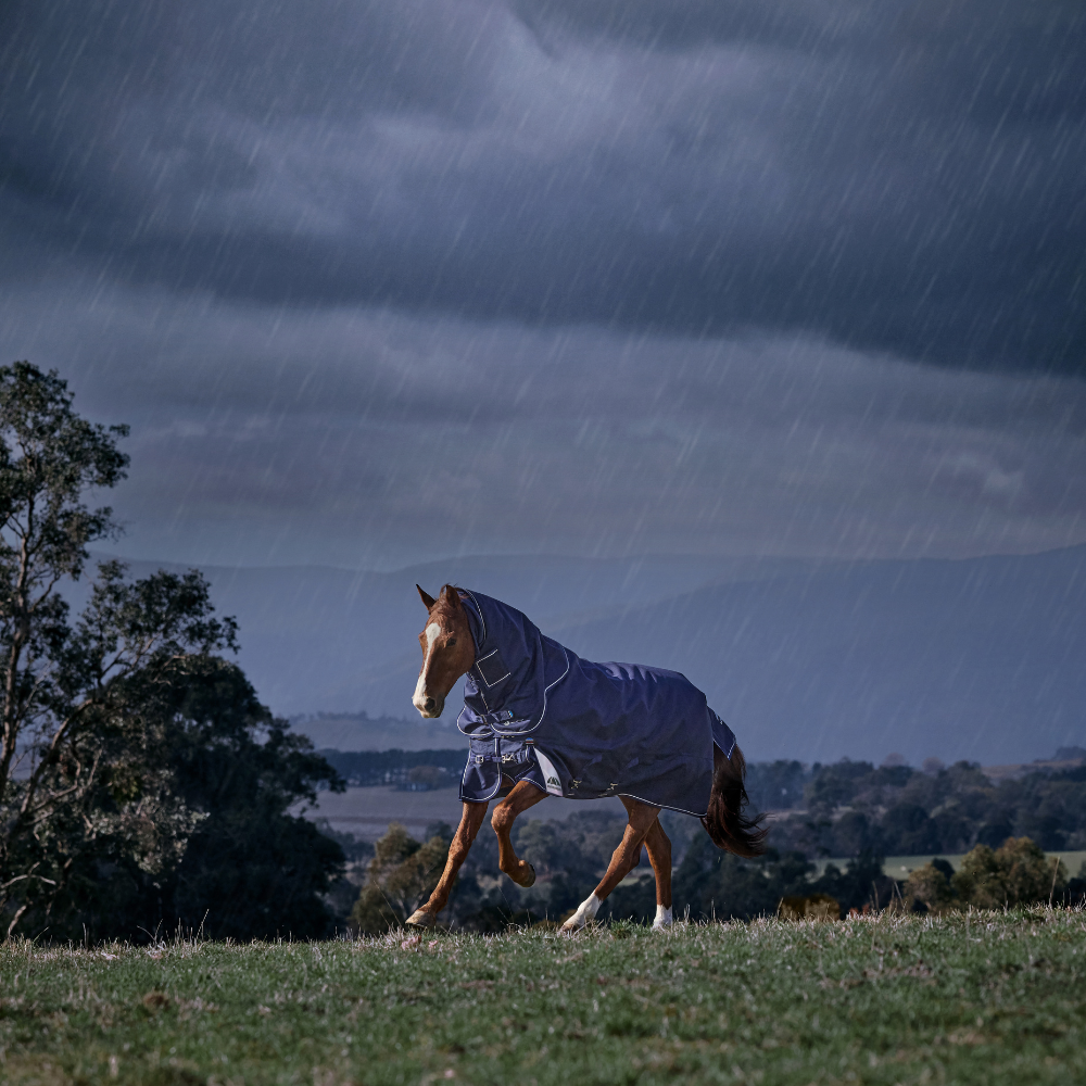 Weatherbeeta Comfitec Ultra 220G Detach-A-Neck Turnout #colour_navy