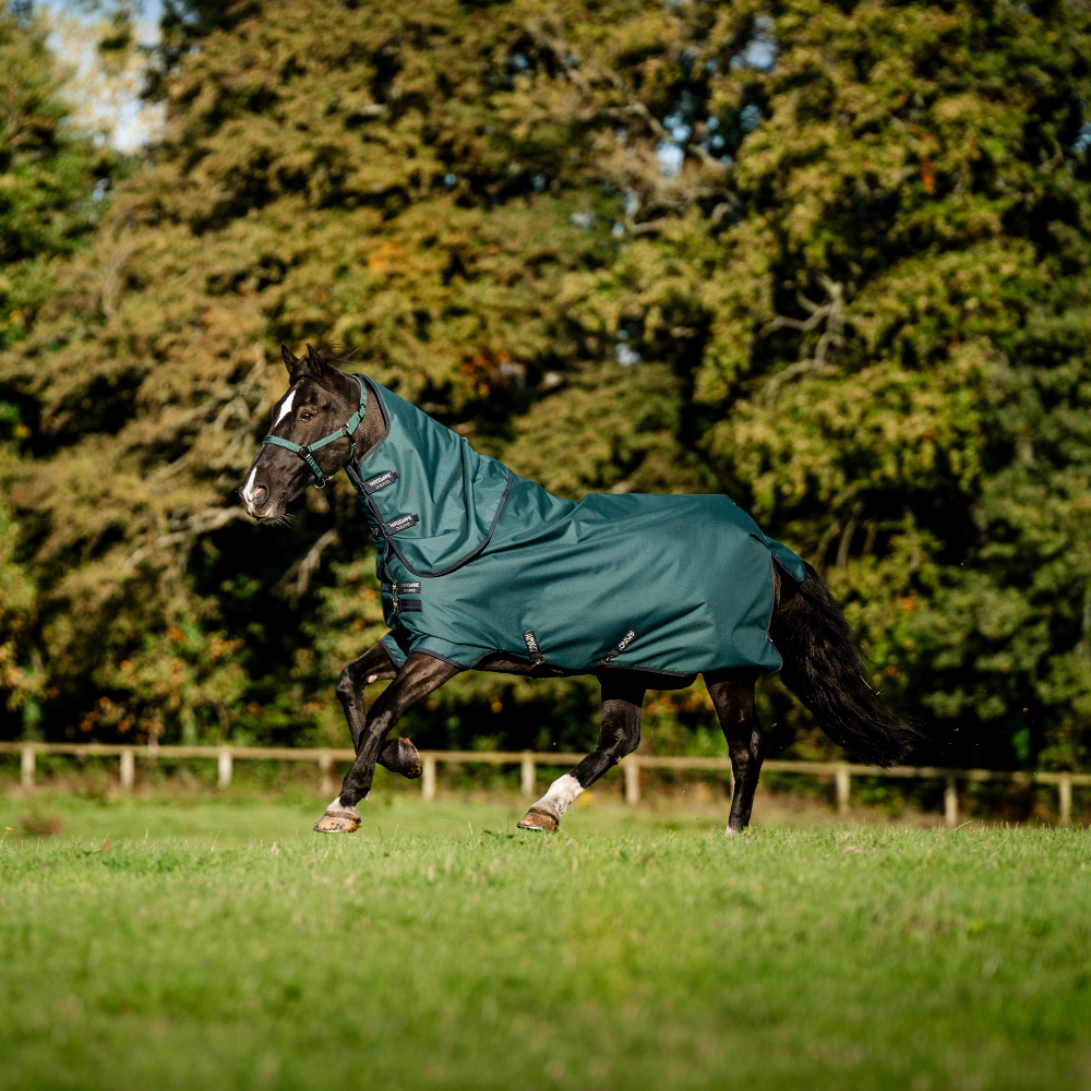 Horseware Ireland Amigo Ripstop 900 Plus 0g #colour_dynasty-green-navy-silver