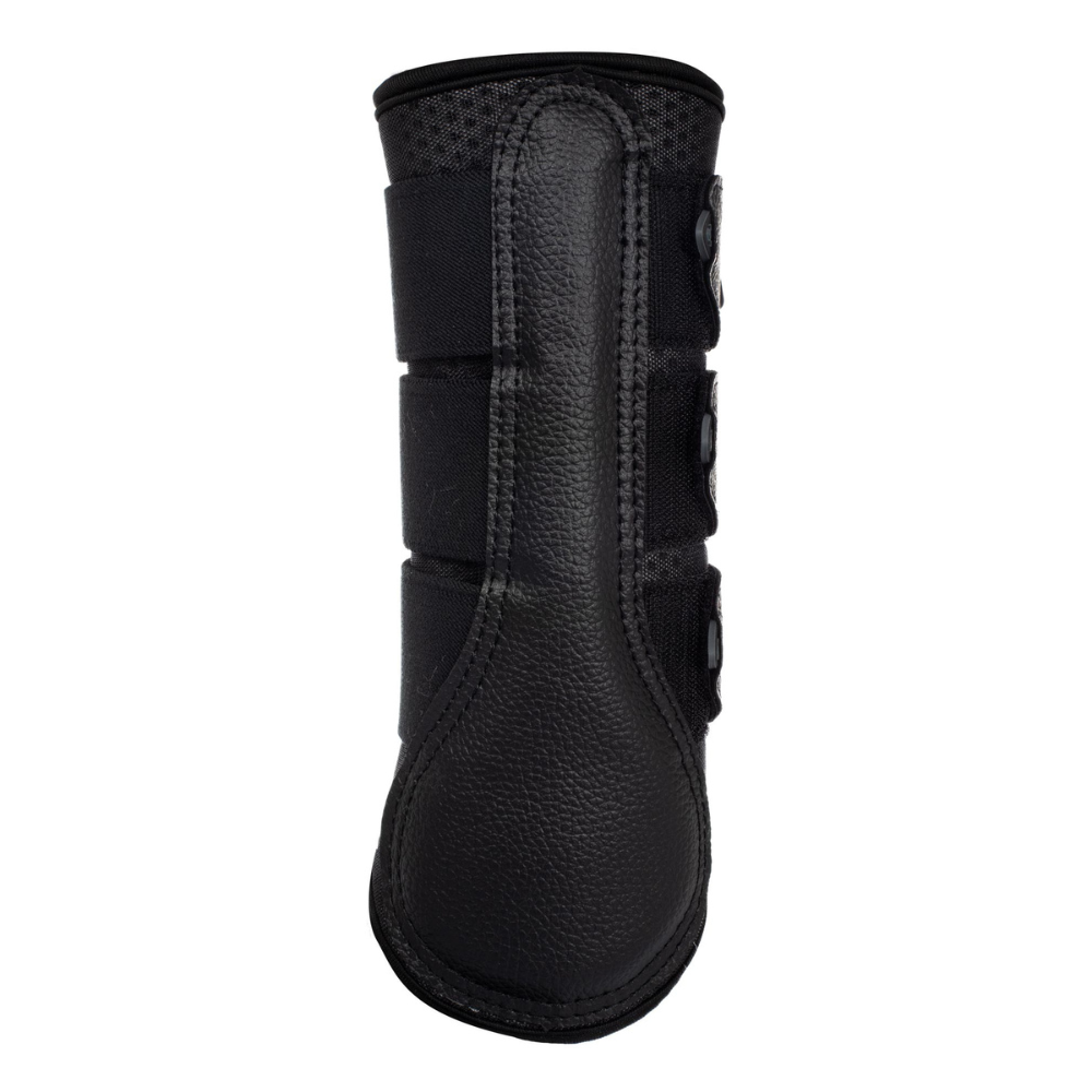 Acavallo Hind Brushing Boots Perforated Neoprene #colour_black