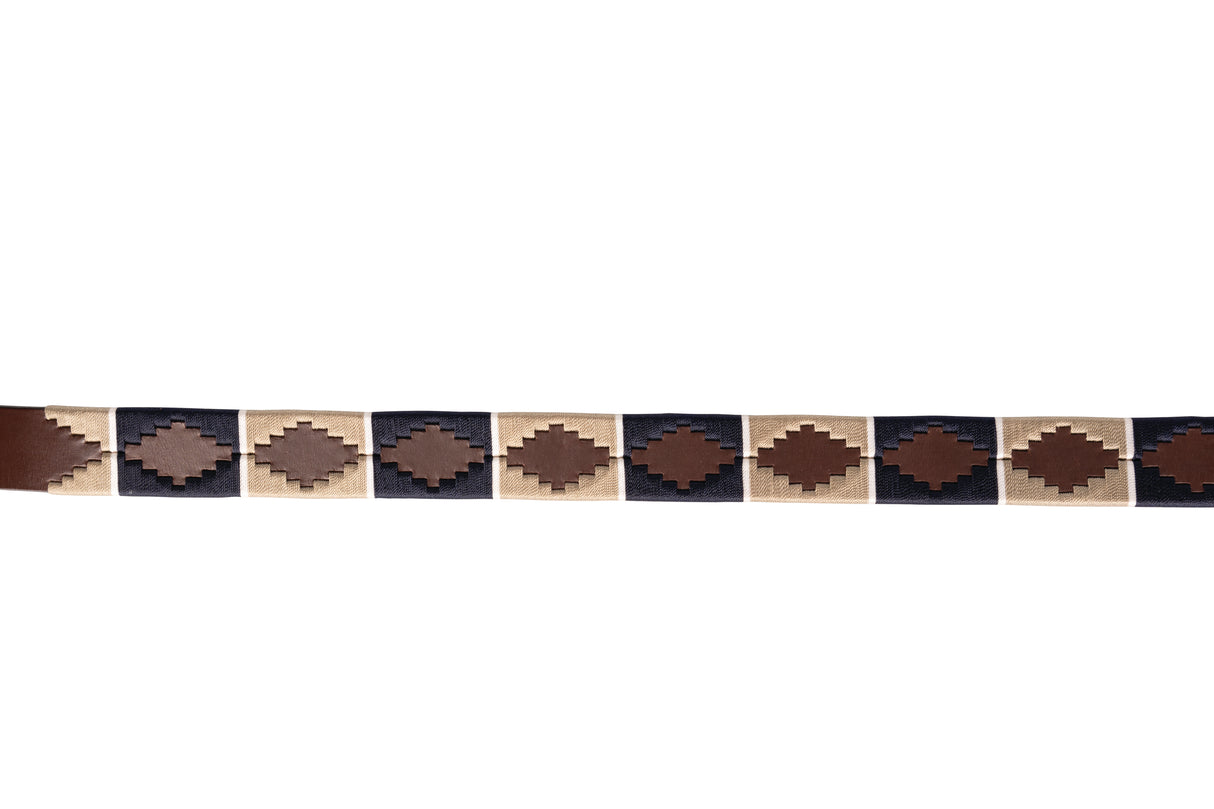 Hy Equestrian Elevate Polo Belt #colour_navy-fossil