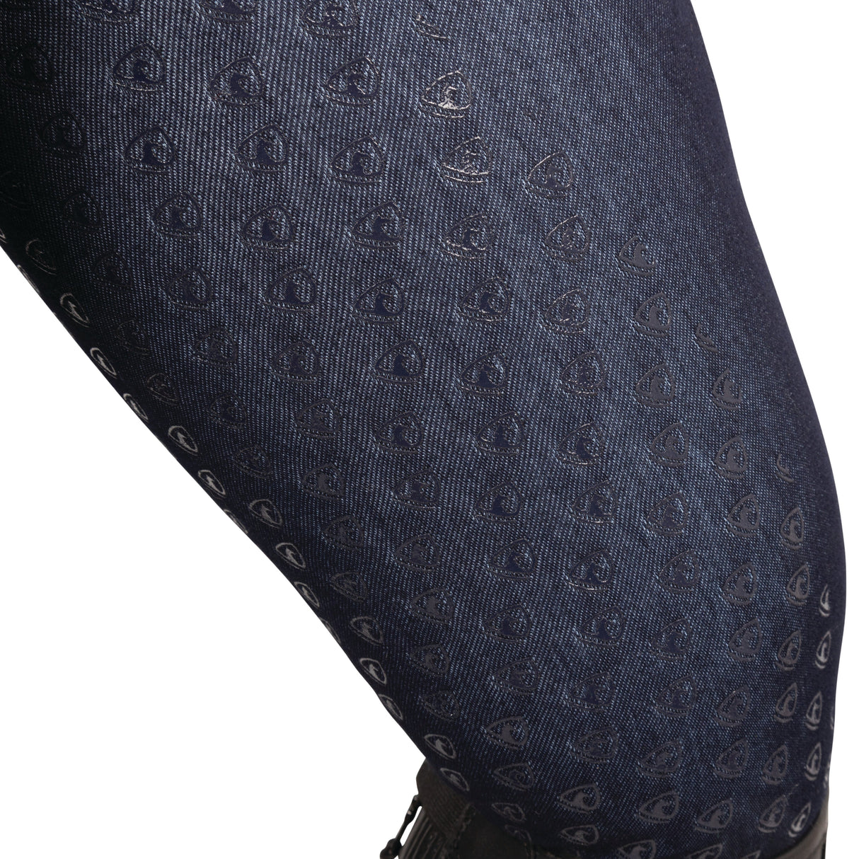 HyCONIC Ladies Valloria Denim Look Riding Tights #colour_navy